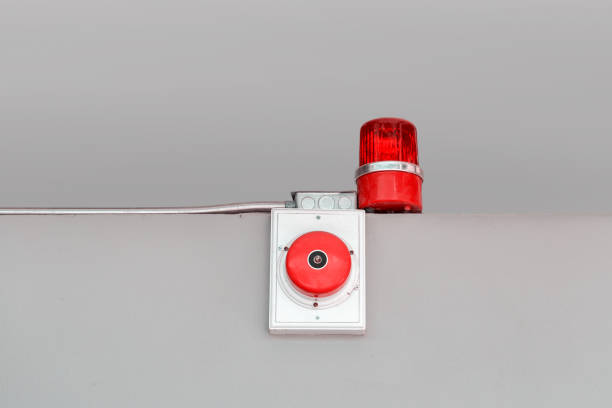 Fire truck in blurred motion