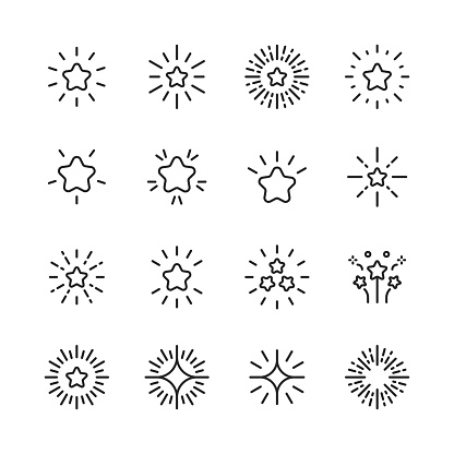 16 Star Outline Icons. Star, Star Shape, Celebrities, Rating, Quality, Award, Simplicity, Shape, Ornate, Lens Flare, Glittering, Exploding, Flash, Shiny, Outer Space, Holiday, Christmas, New Year’s Eve, Glamour, Light, Sparks, Bright, Celebration, Glitter, Sunbeam, Elegance, Party, Decoration, Firework, Glowing, Luxury, Photographic Effects.