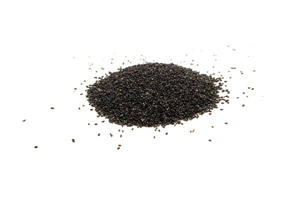 istock Seeds of a black sesame. 1284019522