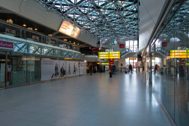 Historical closing of Berlin Tegel airport after opening of new international airport BER stock photo