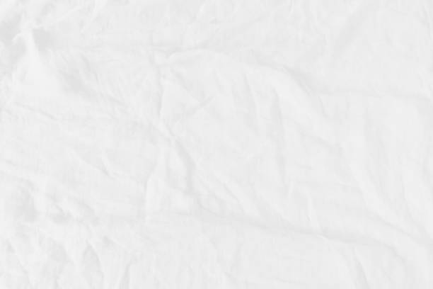 istock Abstract white wrinkled fabric texture for background. White crumpled cloth for backdrop. 1284022482