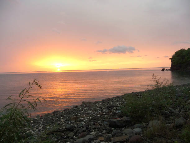 istock Beautiful, splendid, wonderful sunset in Guadeloupe 1284023087
