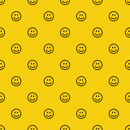 Smile Icon Pattern Happy And Sad Faces Vector Abstract Background Stock  Illustration - Download Image Now - iStock