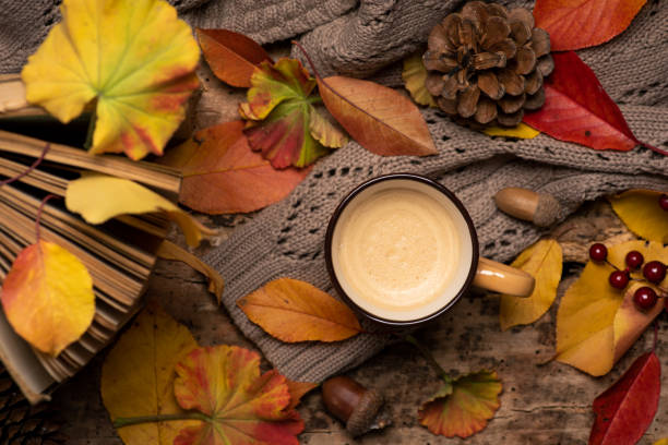 istock Autumn cozy cup of coffee 1284027146