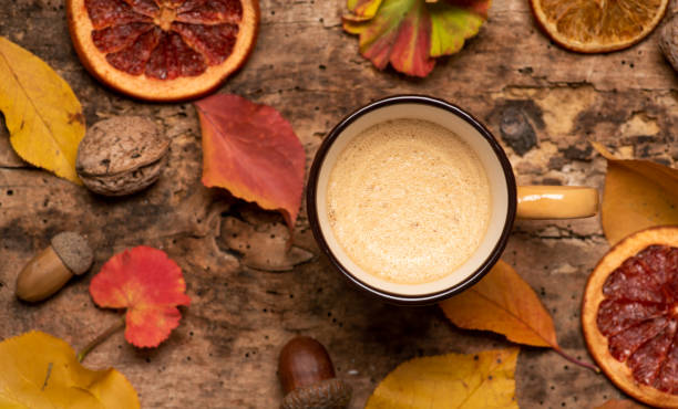 istock Autumn cozy cup of coffee 1284027157