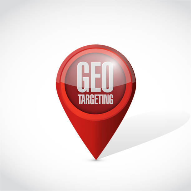 Geo targeting pointer illustration design Geo targeting pointer illustration design over a white background geo locator stock illustrations