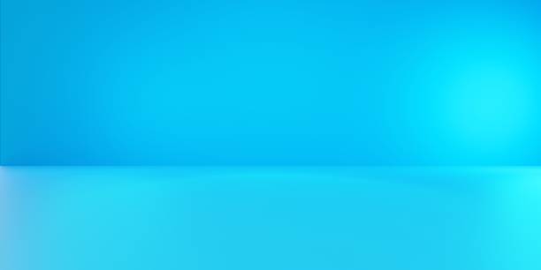 istock 3d rendering of empty blue abstract minimal concept background. trendy color. Scene for advertising, cosmetic ads, show, technology, website, banner, cream, fashion. Illustration. Product display 1284028485