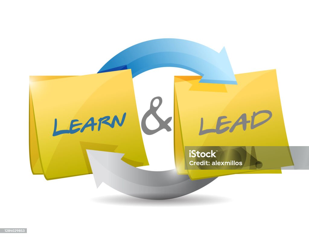 Lead Learning System Learn And Lead Cycle Illustration Design Stock Illustration - Download ...