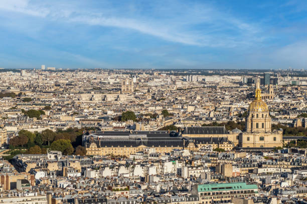 istock aerial view of Les Invalides from the Tour Eiffel In Paris 1284033021
