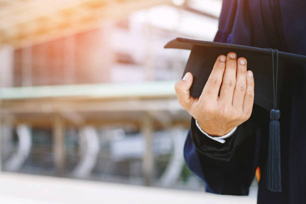 istock Graduates receive a certificate at the university 1284034020