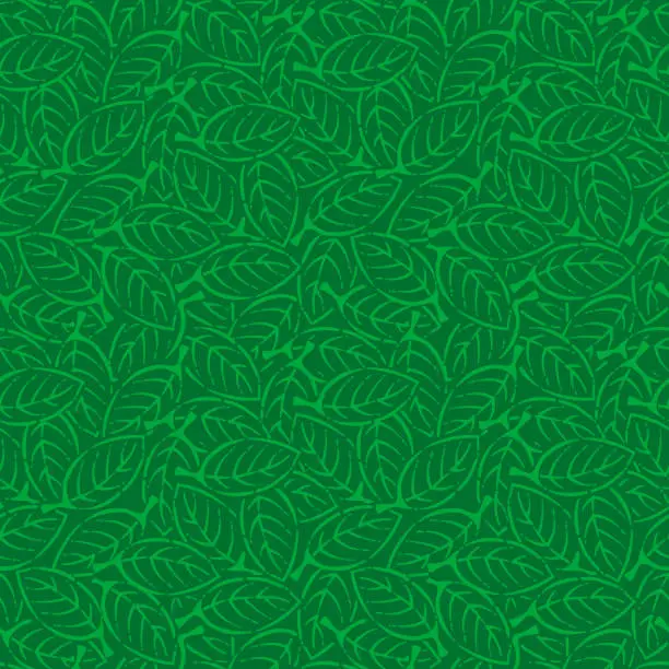 Vector illustration of Illustration of leaves pattern. Seamless pattern.