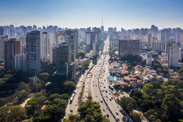 istock famous avenue in Sao Paulo, Brazil 1284039921