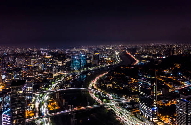istock The Octavio Frias de Oliveira bridge or Estaiada Bridge, a cable-stayed suspension bridge built over the Pinheiros River in the city of São Paulo, Brazil, 1284039930