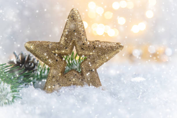 istock Merry Christmas Holidays greeting card background. Selective focus. 1284045805