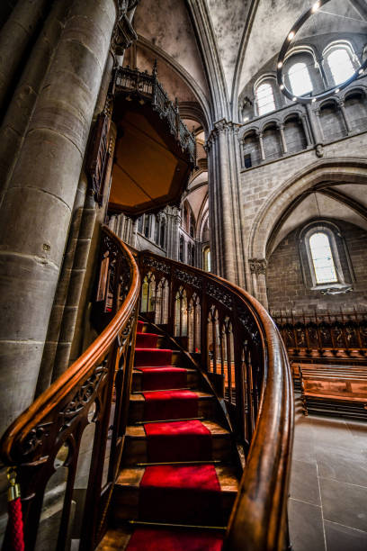 istock Staircase Inside St. Pierre Church Inside In Geneva, Switzerland 1284051643