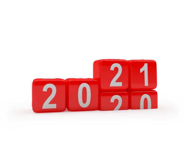 istock 2021 and 2020 red dice change numbers 1284051814