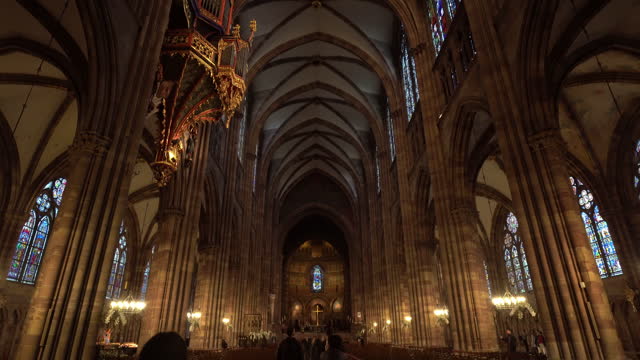 Strasbourg Cathedral from inside.