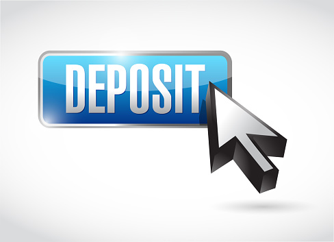 Deposit Button Ui Deposit Button And Cursor Illustration Stock Illustration - Download ...