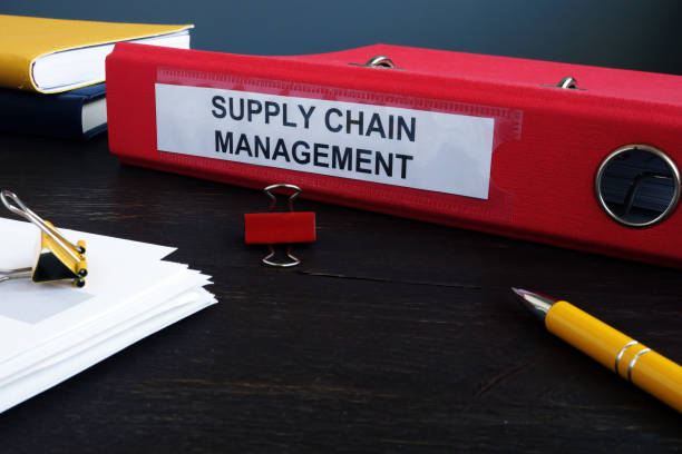 istock Supply Chain Management SCM papers in the folder. 1284057494
