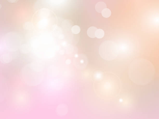 ilustrações de stock, clip art, desenhos animados e ícones de pink romantic background with bokeh lights - abstract soft sparkling love template - soft pink flash