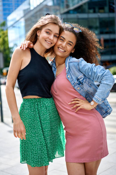 istock Image of two young happy women 1284059080