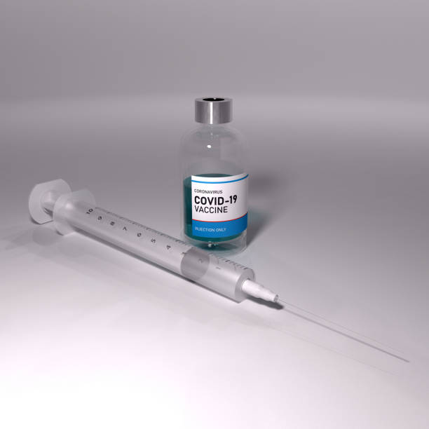 istock Covid-19 vaccine with syringe. 1284059131