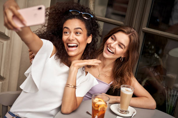 istock Girls taking selfie 1284059181
