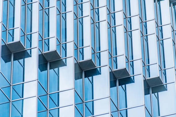 istock Architecture details Modern Building Glass facade Business background 1284060565