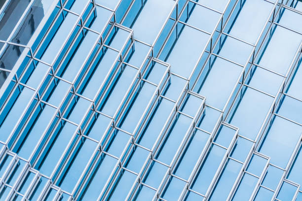 istock Architecture details Modern Building Glass facade Business background 1284061426