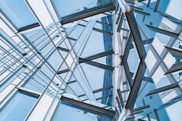 istock Architecture details Modern Building Glass facade Business background 1284062400