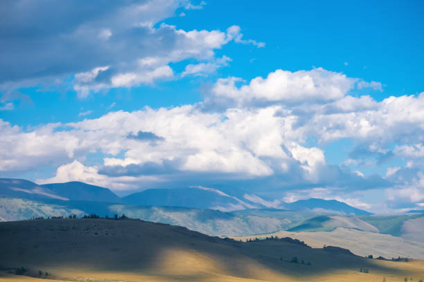 istock Altai mountains with cloudy skies. 1284062583