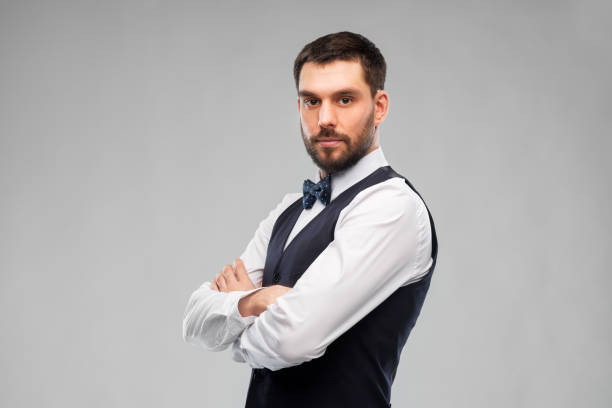 istock man in party clothes and bowtie 1284068105
