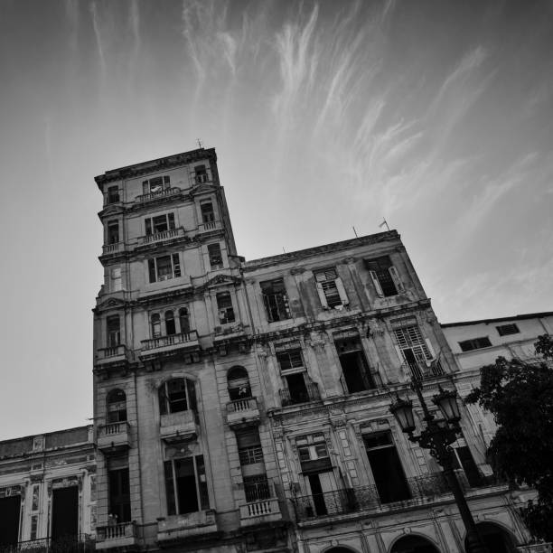 istock Old building facade in Havana, Cuba 1284070676