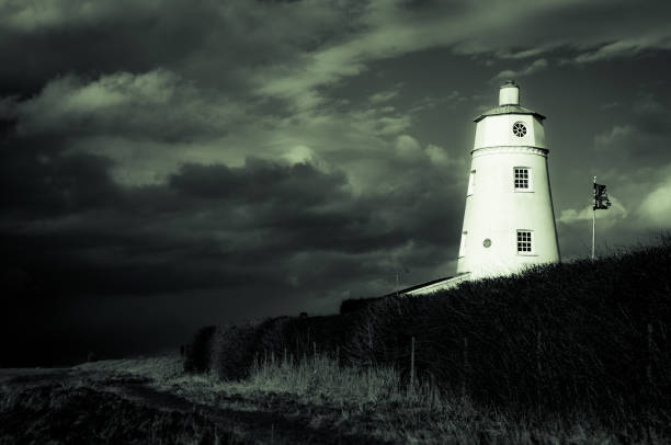 istock East Bank Lighthouse, Sutton Bridge, Spalding, UK - split toned 1284076136