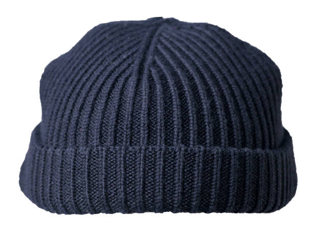 istock Docker knitted hat isolated on white background. fashionable rapper hat. hat fisherman 1284078856