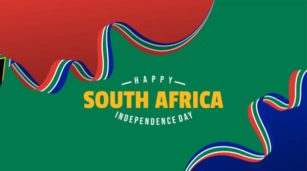 südafrikas unabhängigkeitstag - south africa flag africa south african flag stock-grafiken, -clipart, -cartoons und -symbole