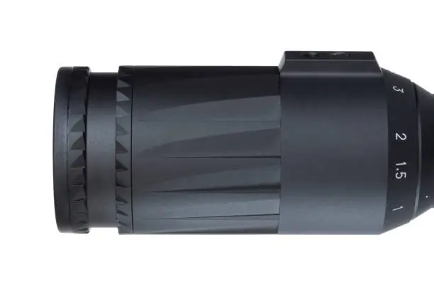 Photo of Eyepiece on a high powered riflescope