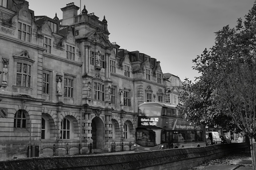 Oxford UK – 05 24 2020: Oriel College’s Rhodes Building.