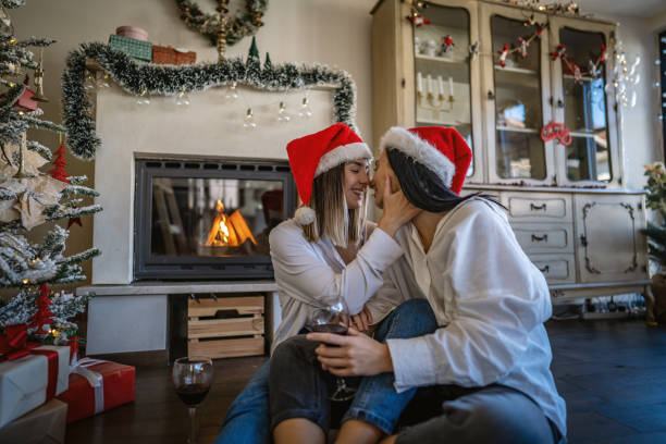 istock Christmas is even better when you're in love 1284096409