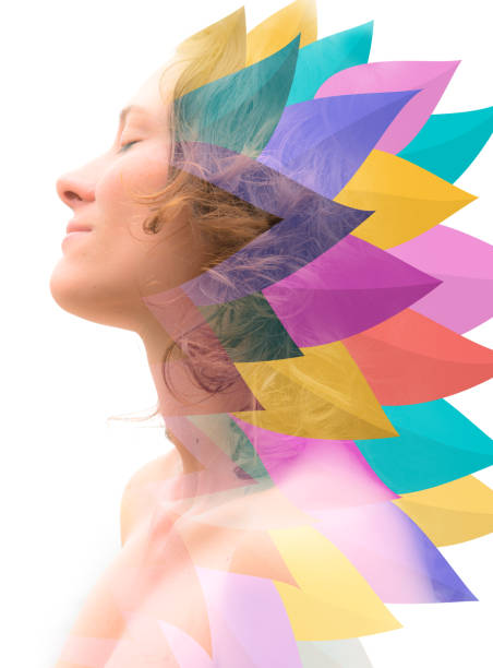 istock Portrait combined with a digital illustration 1284099067