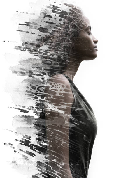istock Paintography. A portrait combined with a painting 1284099477