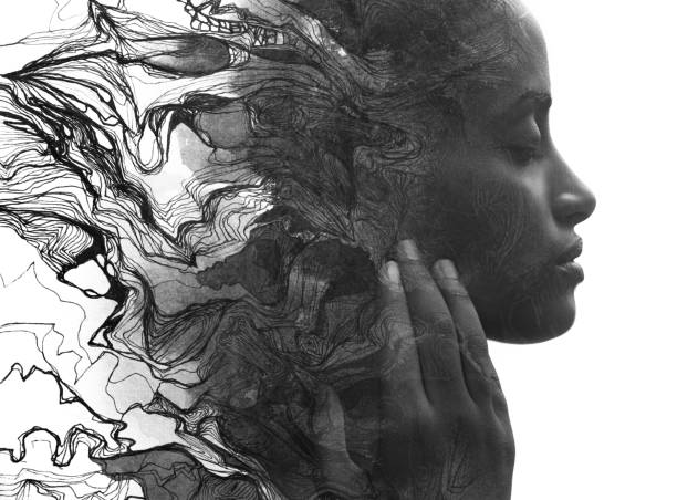 istock Paintography. A portrait combined with a painting 1284099509