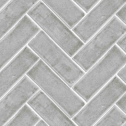 Chevron tile texture with crackle finish in grey