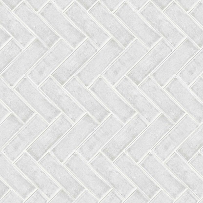 White chevron floor tile texture with crackle finish