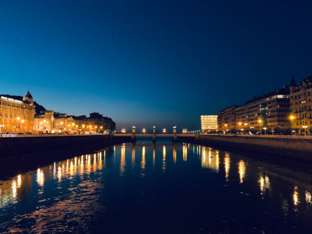 istock city bridge and lamplights at night 1284104363