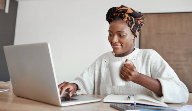 istock Enjoying her easygoing lifestyle as a freelancer 1284106262