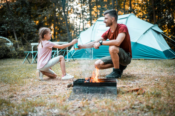 istock Father and daughter Camping 1284109112