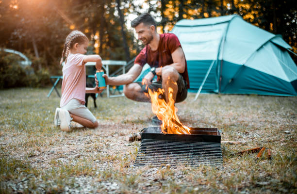 istock Father and daughter Camping 1284109116