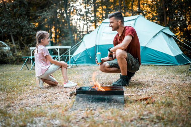 istock Father and daughter Camping 1284109147