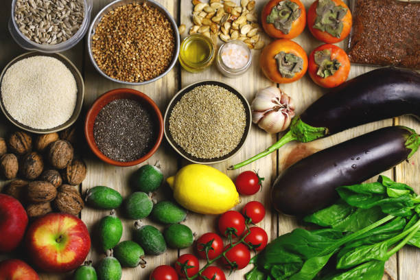 istock A set of useful products for a healthy diet. 1284111986